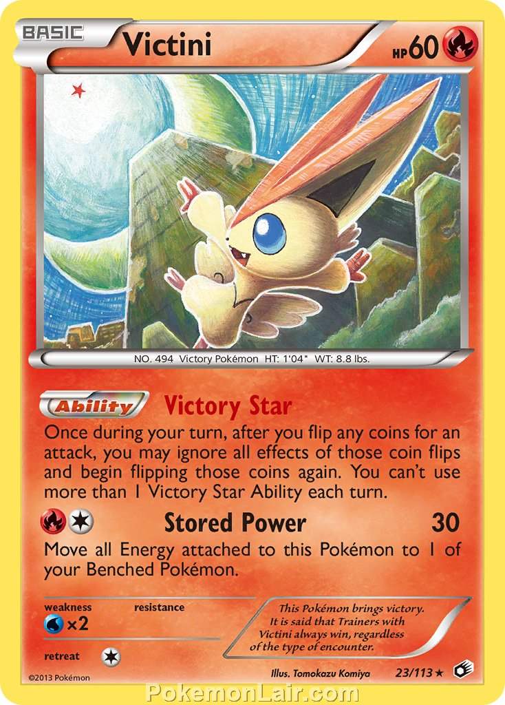 2013 Pokemon Trading Card Game Legendary Treasures Price List – 23 Victini