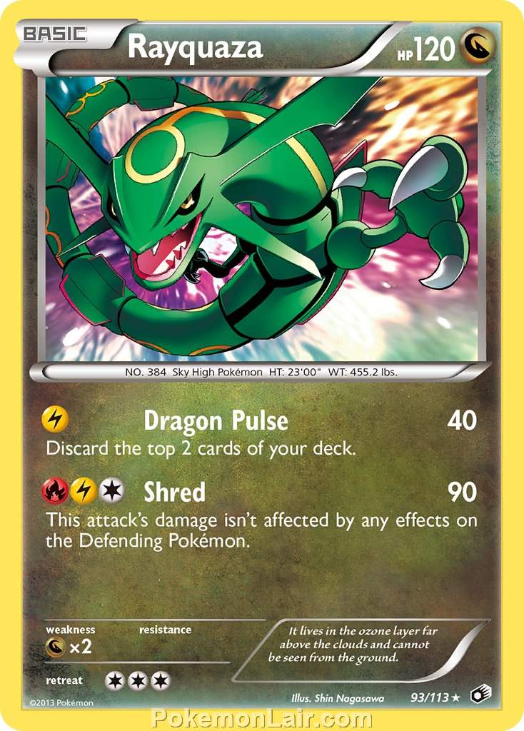 2013 Pokemon Trading Card Game Legendary Treasures Price List – 93 Rayquaza