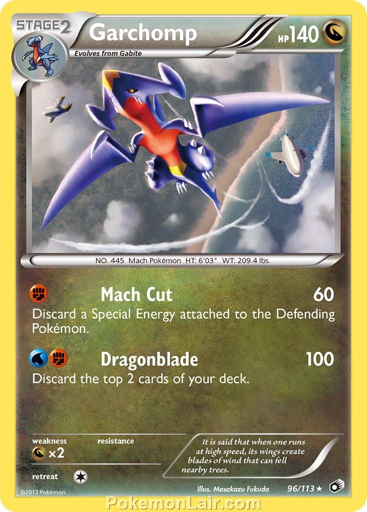 2013 Pokemon Trading Card Game Legendary Treasures Price List – 96 Garchomp