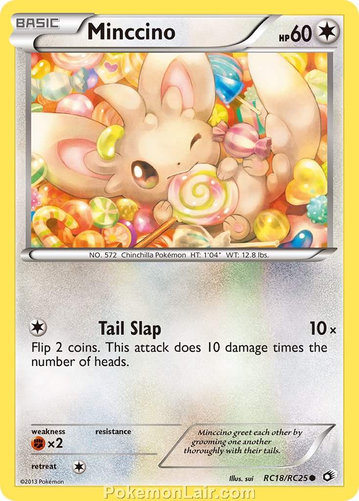 2013 Pokemon Trading Card Game Legendary Treasures Price List – RC18 Minccino