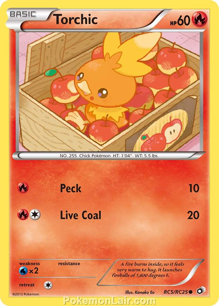 2013 Pokemon Trading Card Game Legendary Treasures Price List – RC5 Torchic