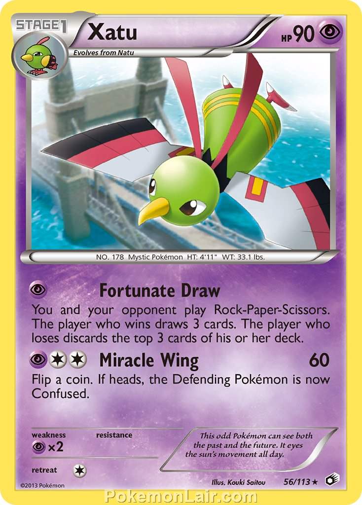 2013 Pokemon Trading Card Game Legendary Treasures Set – 56 Xatu