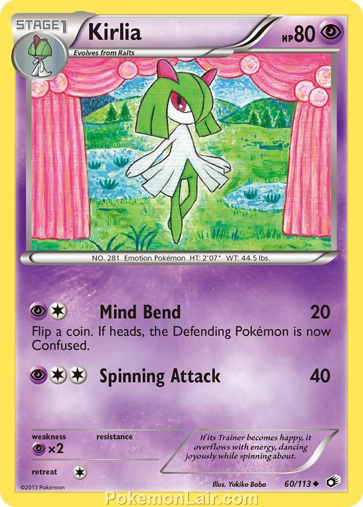 2013 Pokemon Trading Card Game Legendary Treasures Set – 60 Kirlia