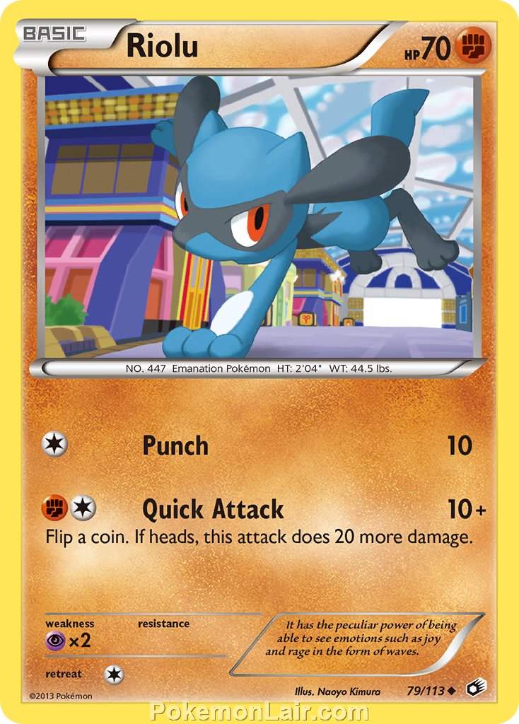 2013 Pokemon Trading Card Game Legendary Treasures Set – 79 Riolu