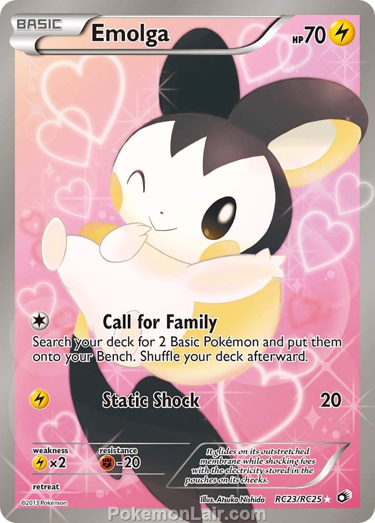 2013 Pokemon Trading Card Game Legendary Treasures Set – RC23 Emolga