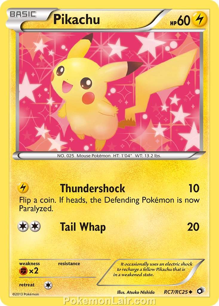 2013 Pokemon Trading Card Game Legendary Treasures Set – RC7 Pikachu