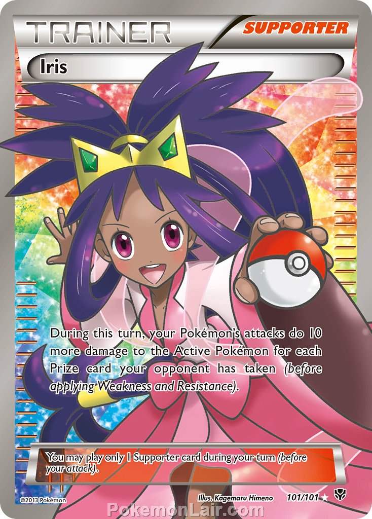 2013 Pokemon Trading Card Game Plasma Blast Price List – 101 Iris