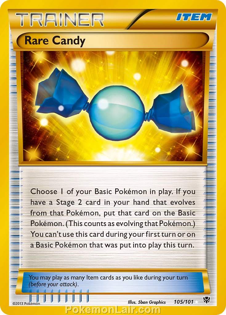 2013 Pokemon Trading Card Game Plasma Blast Price List – 105 Rare Candy