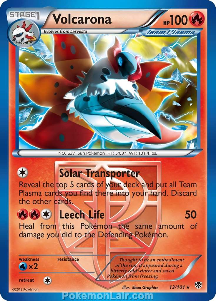 2013 Pokemon Trading Card Game Plasma Blast Price List – 13 Volcarona