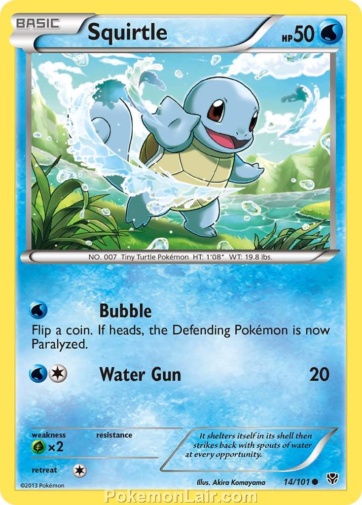 2013 Pokemon Trading Card Game Plasma Blast Price List – 14 Squirtle