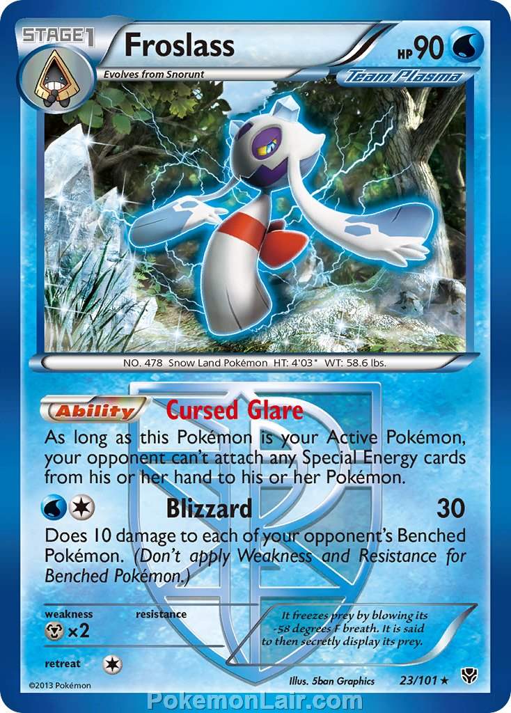 2013 Pokemon Trading Card Game Plasma Blast Price List – 23 Froslass