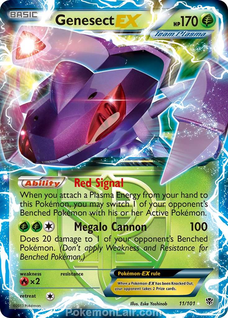 2013 Pokemon Trading Card Game Plasma Blast Set – 11 Genesect EX