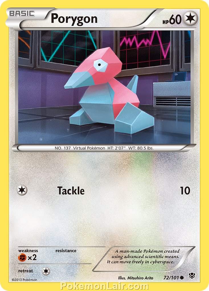 2013 Pokemon Trading Card Game Plasma Blast Set – 72 Porygon