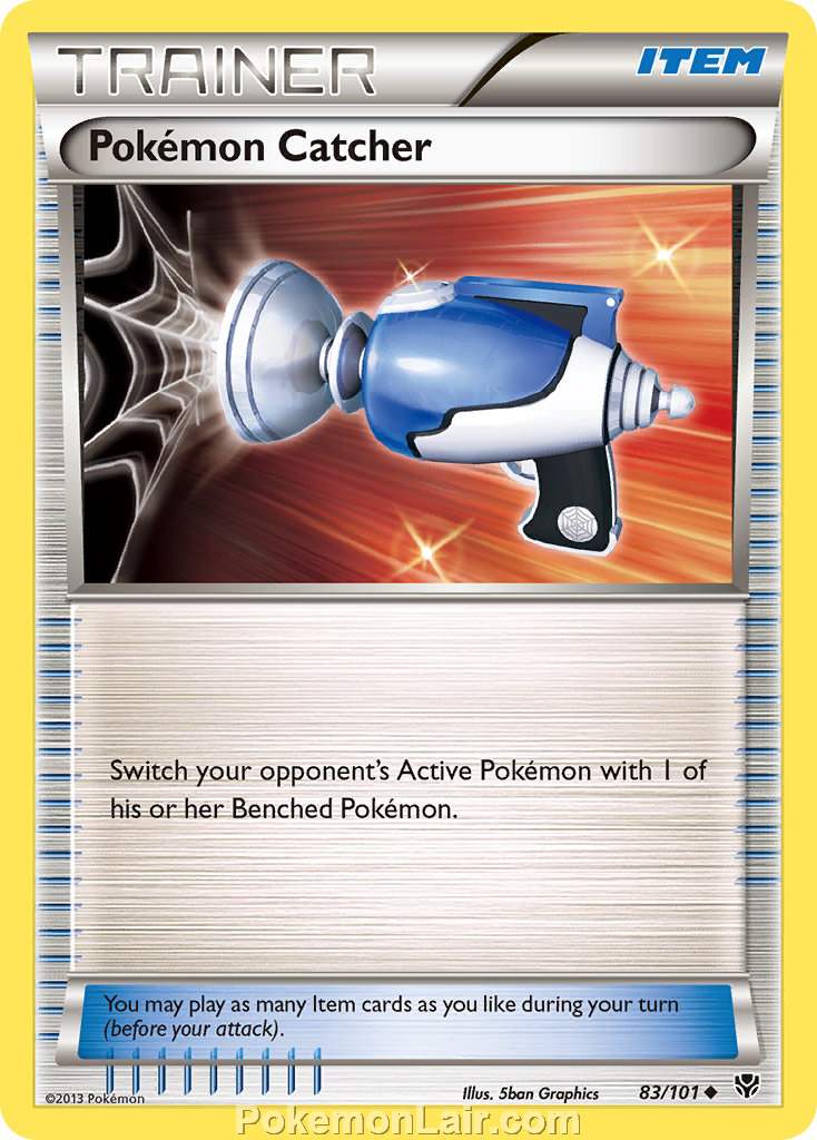 2013 Pokemon Trading Card Game Plasma Blast Set – 83 Pokemon Catcher