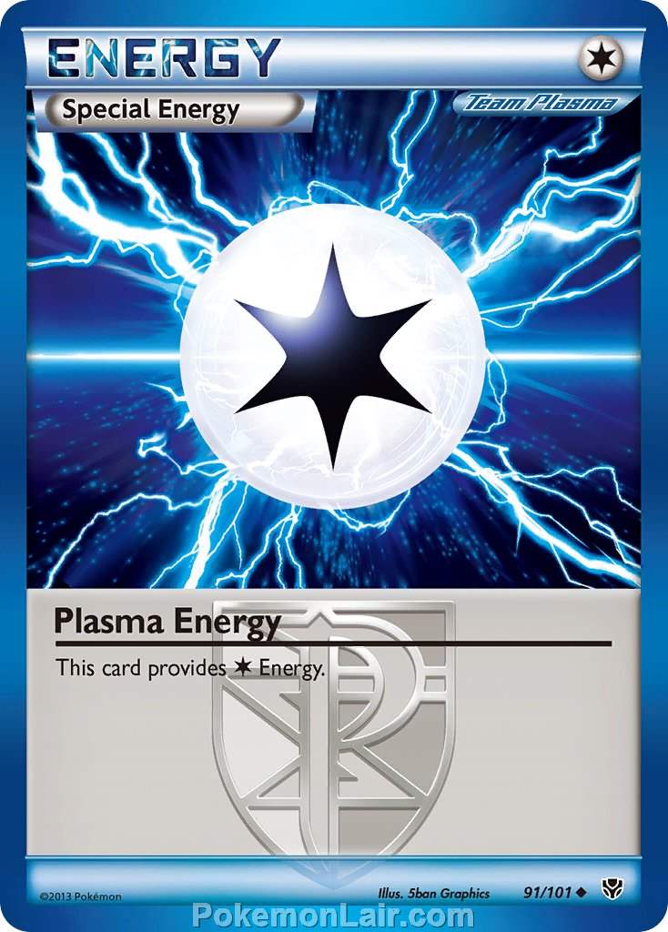 2013 Pokemon Trading Card Game Plasma Blast Set – 91 Plasma Energy