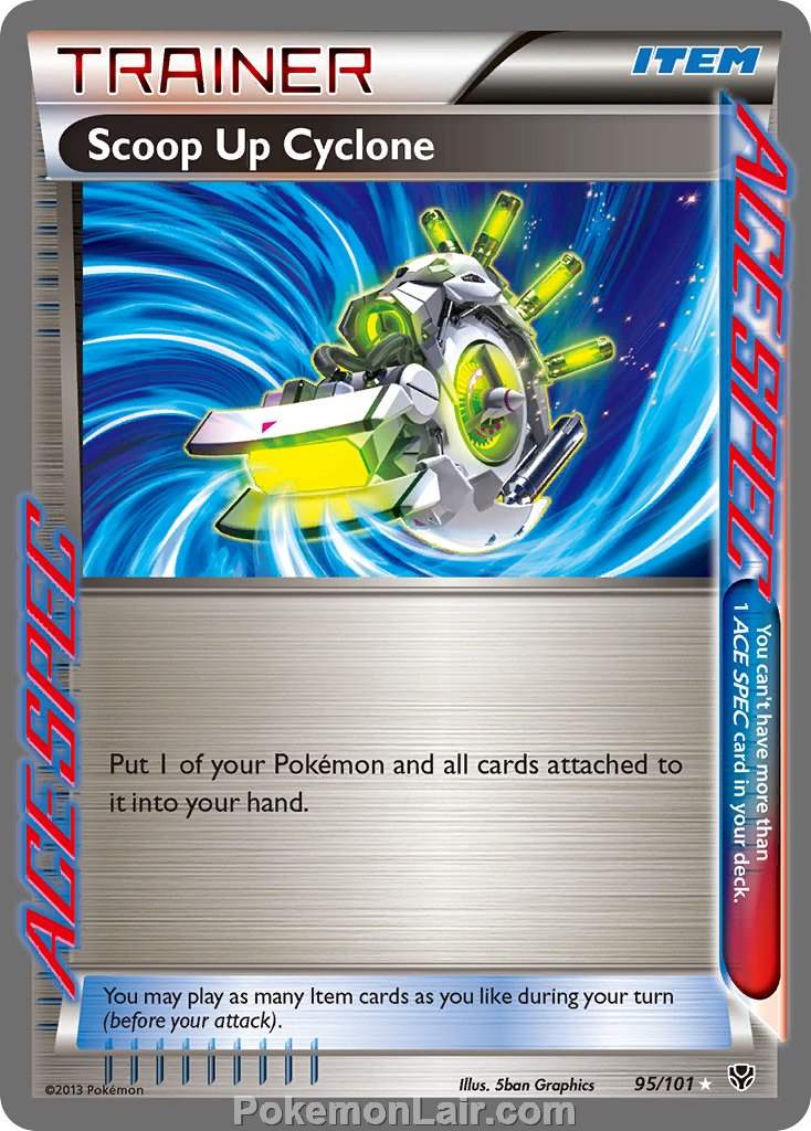 2013 Pokemon Trading Card Game Plasma Blast Set – 95 Scoop Up Cyclone