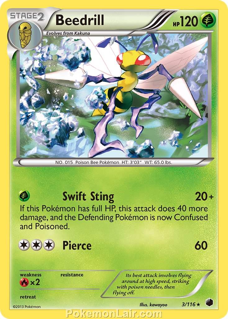 2013 Pokemon Trading Card Game Plasma Freeze Price List – 03 Beedrill