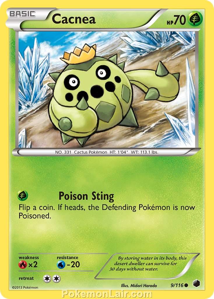 2013 Pokemon Trading Card Game Plasma Freeze Price List – 09 Cacnea