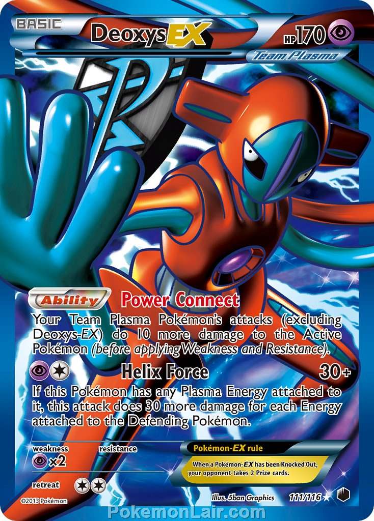 2013 Pokemon Trading Card Game Plasma Freeze Price List – 111 Deoxys EX