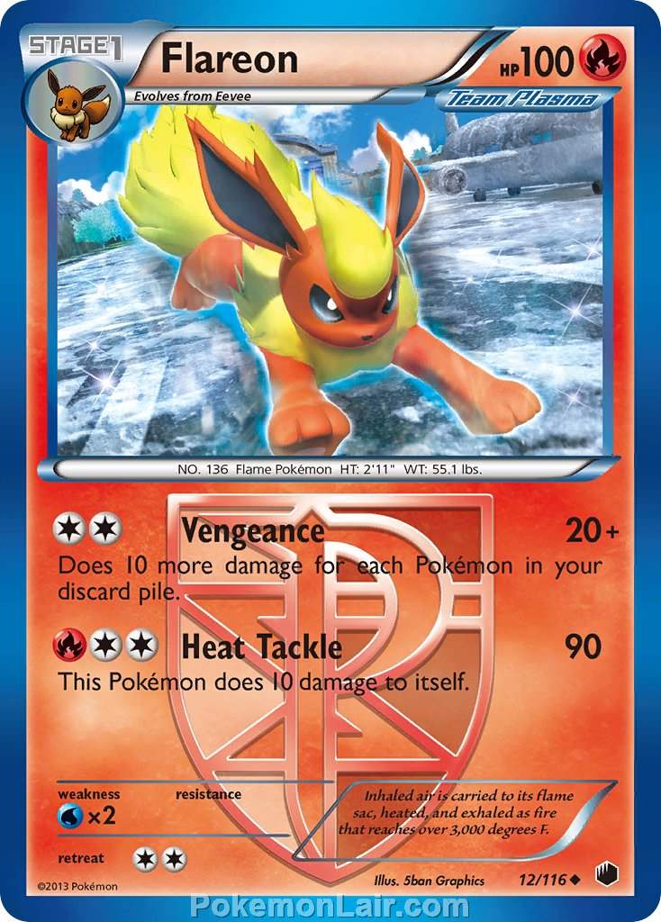 2013 Pokemon Trading Card Game Plasma Freeze Price List – 12 Flareon