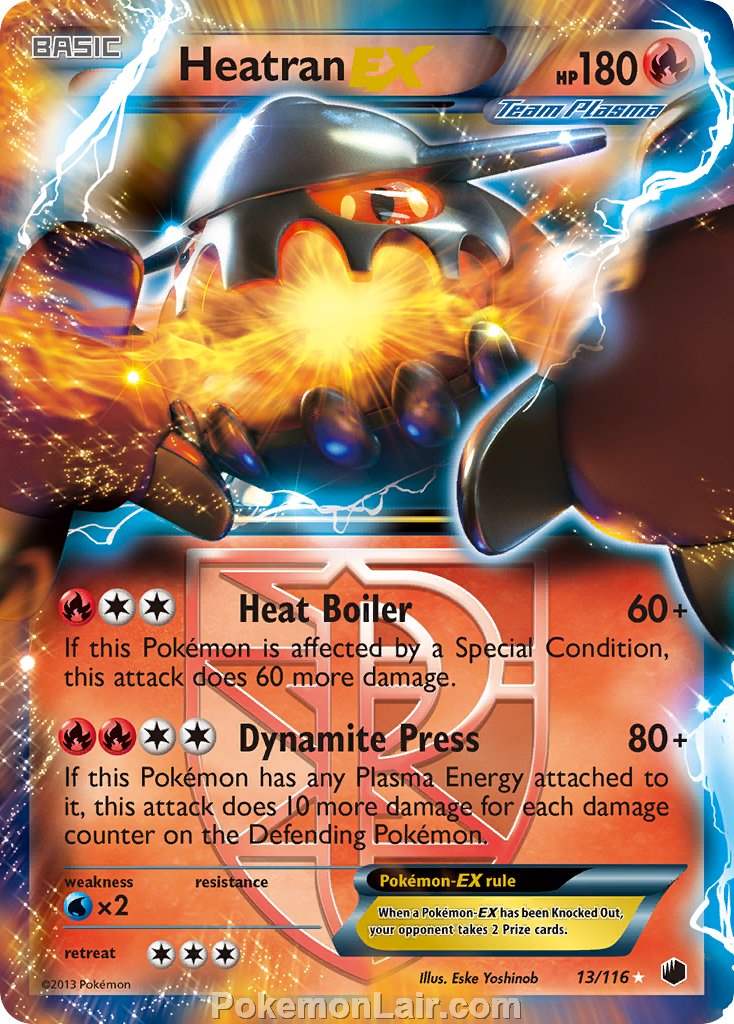 2013 Pokemon Trading Card Game Plasma Freeze Price List – 13 Heatran EX