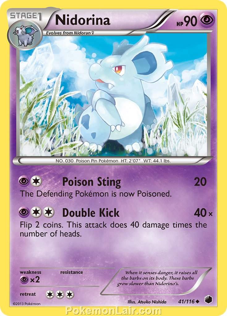 2013 Pokemon Trading Card Game Plasma Freeze Price List – 41 Nidorina