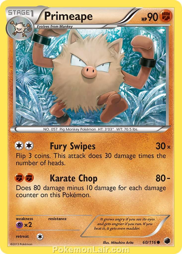 2013 Pokemon Trading Card Game Plasma Freeze Price List – 60 Primeape