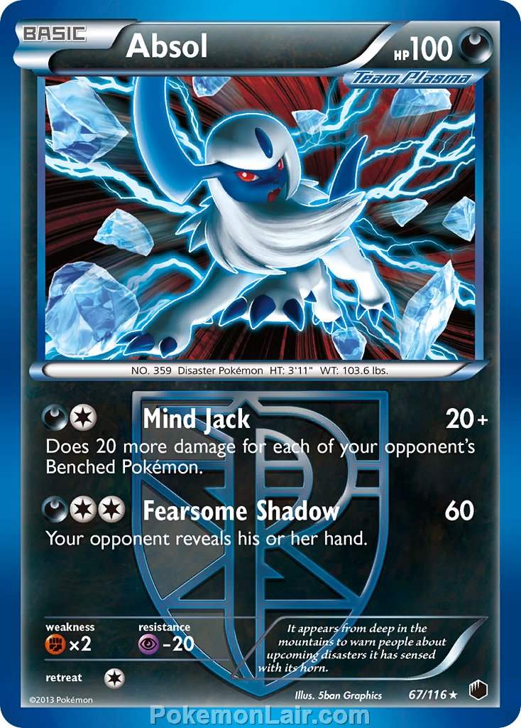 2013 Pokemon Trading Card Game Plasma Freeze Price List – 67 Absol