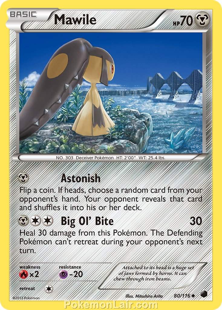 2013 Pokemon Trading Card Game Plasma Freeze Price List – 80 Mawile