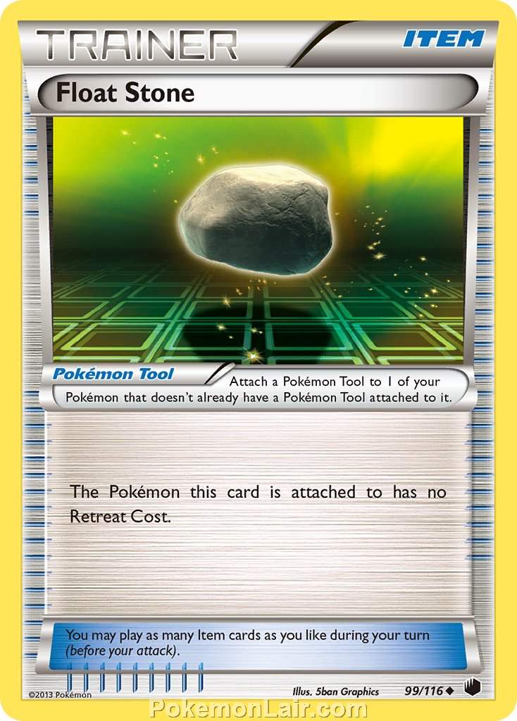 2013 Pokemon Trading Card Game Plasma Freeze Price List – 99 Float Stone