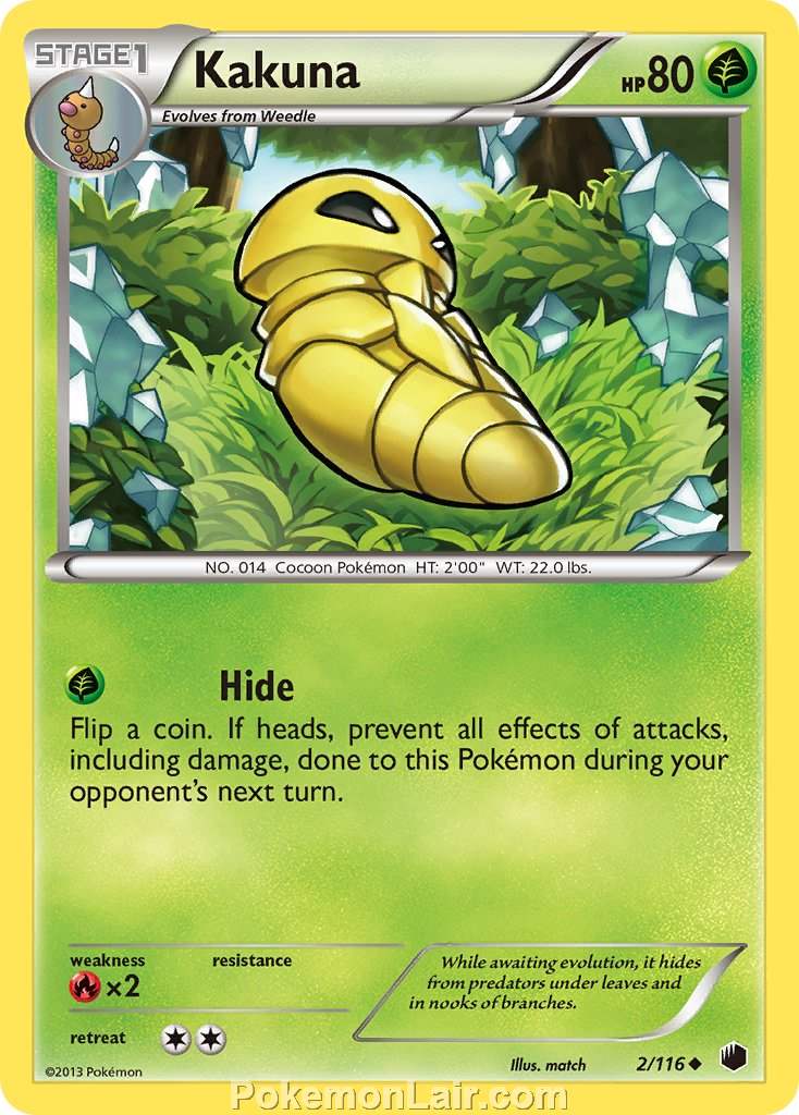 2013 Pokemon Trading Card Game Plasma Freeze Set – 02 Kakuna