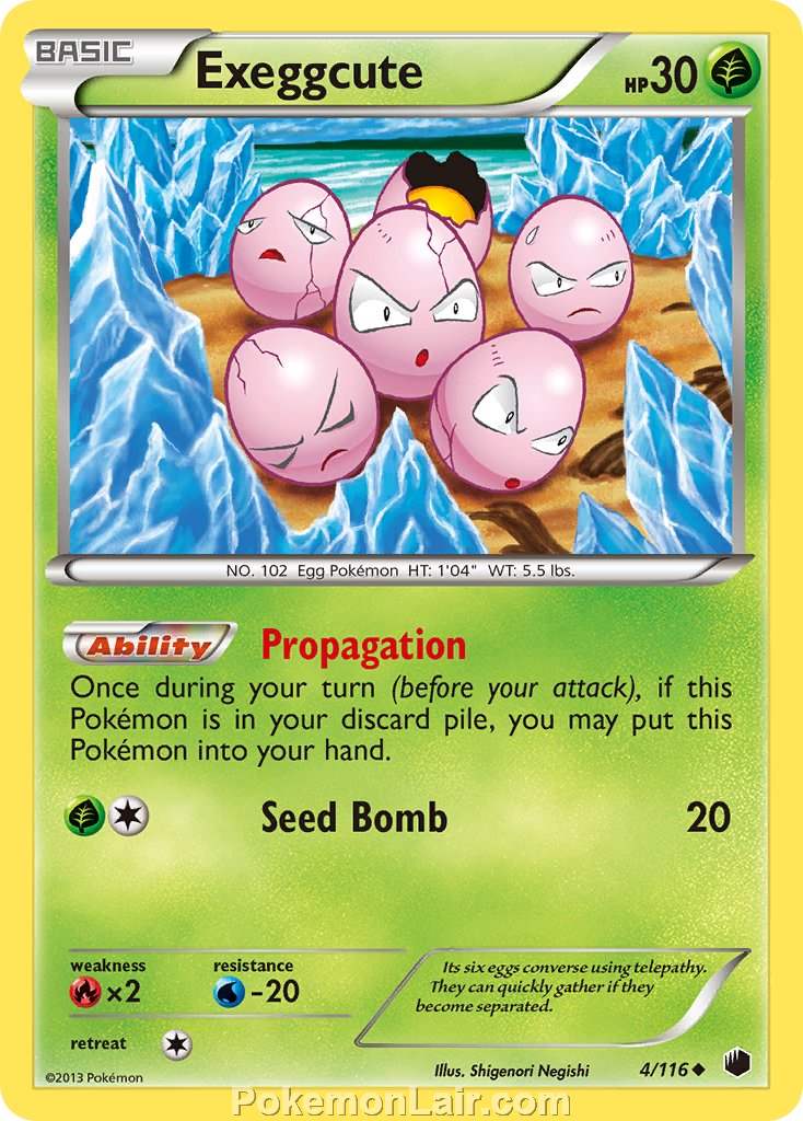 2013 Pokemon Trading Card Game Plasma Freeze Set – 04 Exeggcute