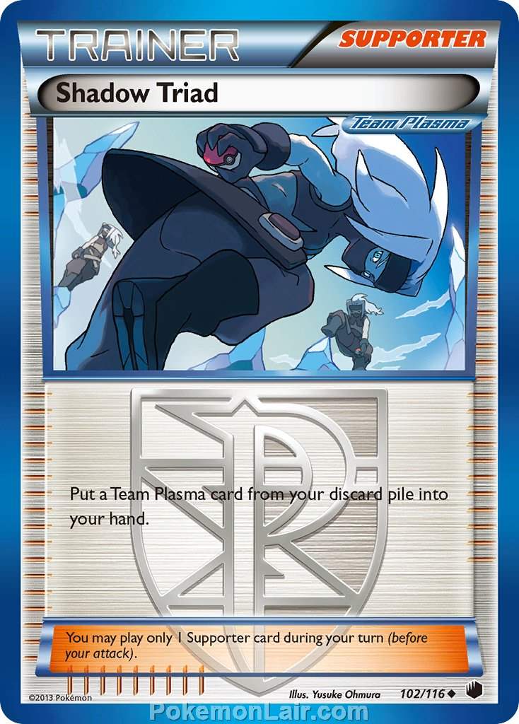 2013 Pokemon Trading Card Game Plasma Freeze Set – 102 Shadow Triad