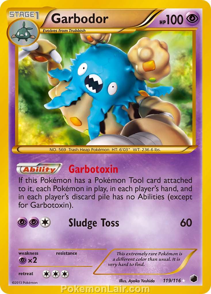 2013 Pokemon Trading Card Game Plasma Freeze Set – 119 Garbodor