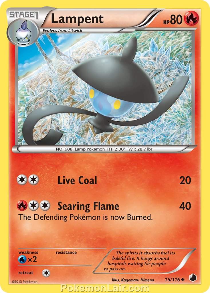 2013 Pokemon Trading Card Game Plasma Freeze Set – 15 Lampent