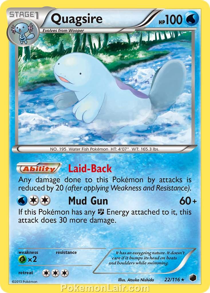 2013 Pokemon Trading Card Game Plasma Freeze Set – 22 Quagsire