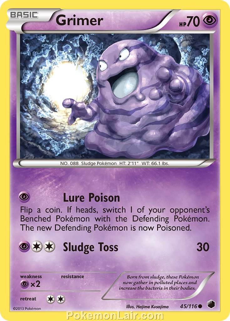 2013 Pokemon Trading Card Game Plasma Freeze Set – 45 Grimer