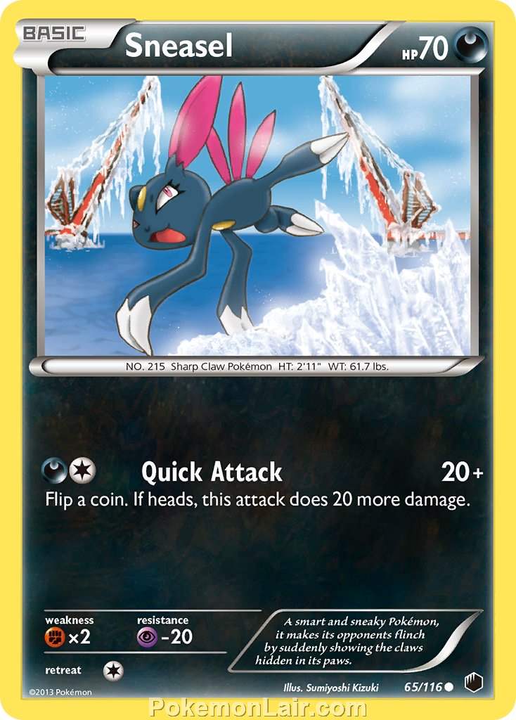 2013 Pokemon Trading Card Game Plasma Freeze Set – 65 Sneasel