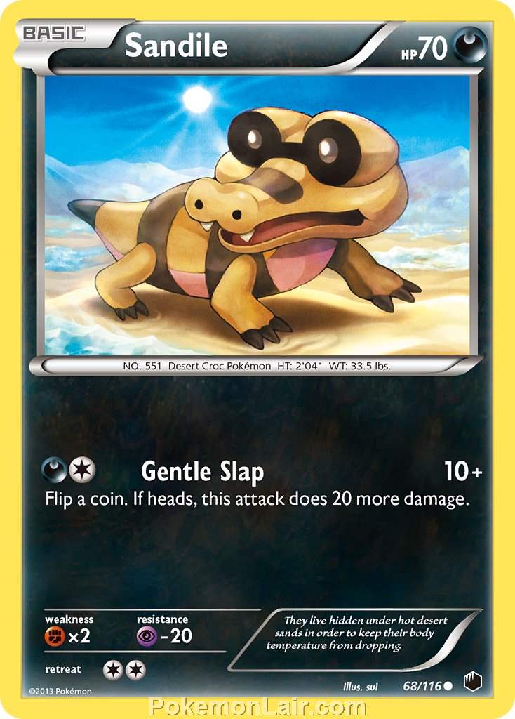 2013 Pokemon Trading Card Game Plasma Freeze Set – 68 Sandile