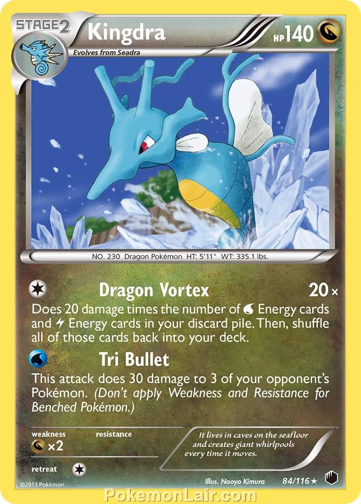 2013 Pokemon Trading Card Game Plasma Freeze Set – 84 Kingdra