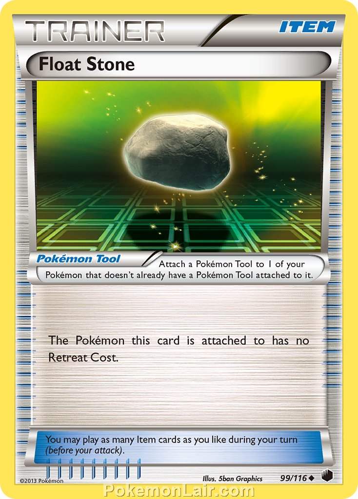 2013 Pokemon Trading Card Game Plasma Freeze Set – 99 Float Stone