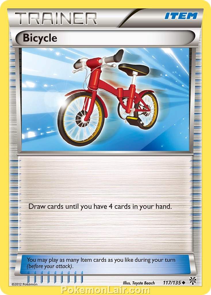 2013 Pokemon Trading Card Game Plasma Storm Price List – 117 Bicycle