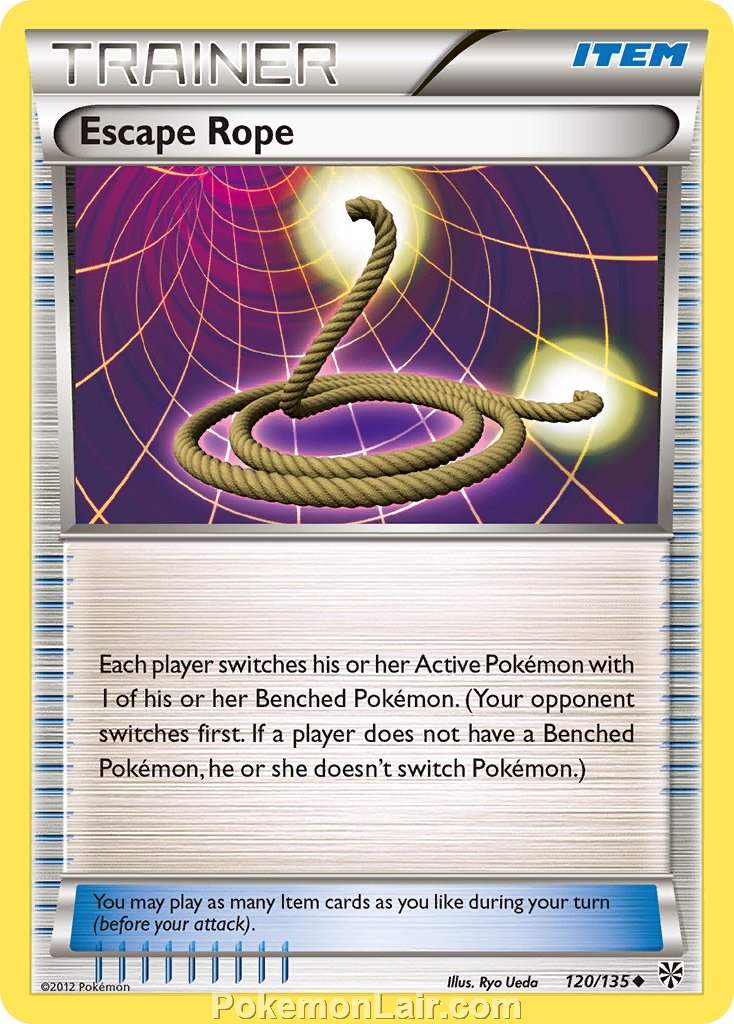 2013 Pokemon Trading Card Game Plasma Storm Price List – 120 Escape Rope