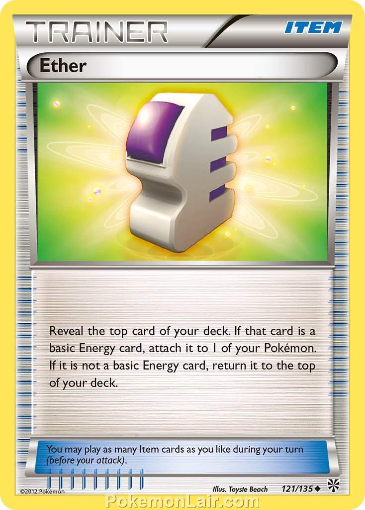 2013 Pokemon Trading Card Game Plasma Storm Price List – 121 Ether