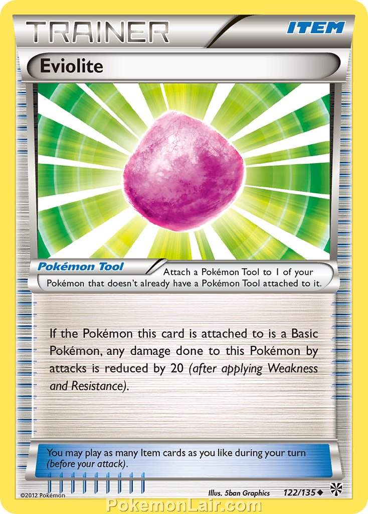 2013 Pokemon Trading Card Game Plasma Storm Price List – 122 Eviolite