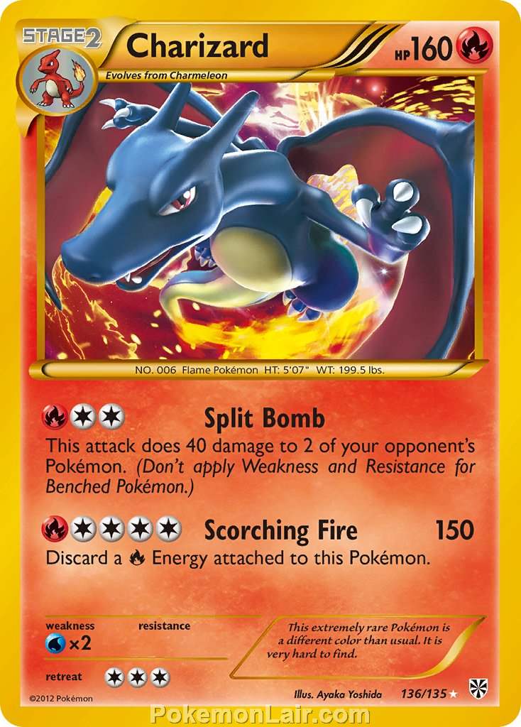 2013 Pokemon Trading Card Game Plasma Storm Price List – 136 Charizard