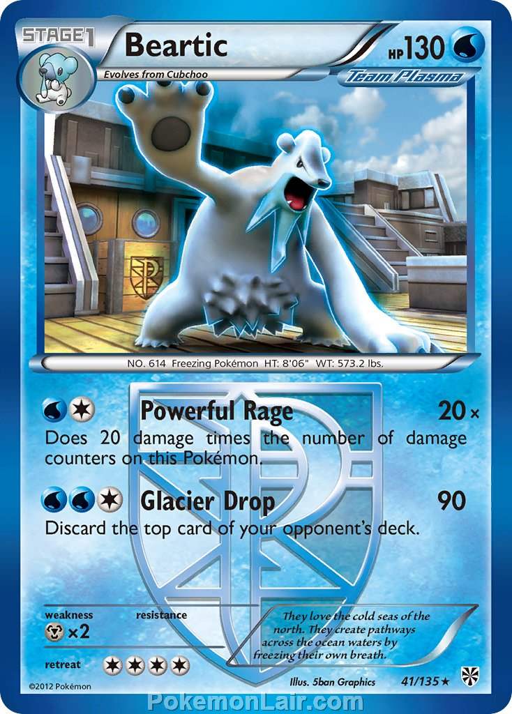 2013 Pokemon Trading Card Game Plasma Storm Price List – 41 Beartic