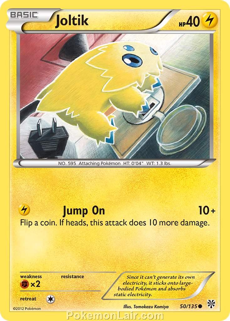 2013 Pokemon Trading Card Game Plasma Storm Price List – 50 Joltik