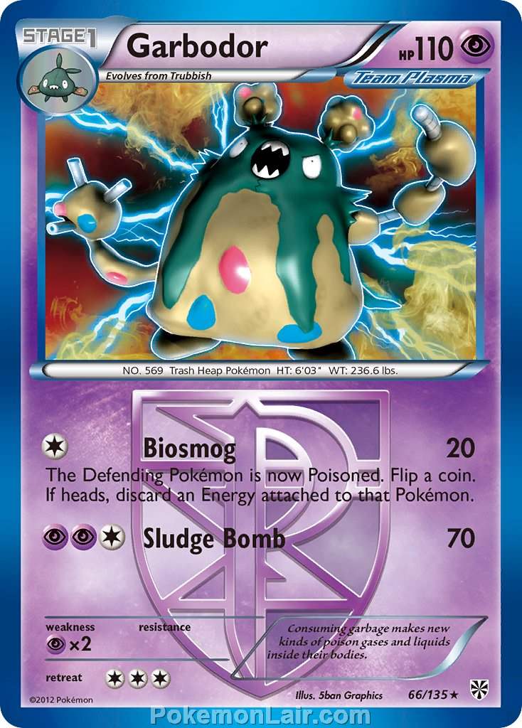 2013 Pokemon Trading Card Game Plasma Storm Price List – 66 Garbodor