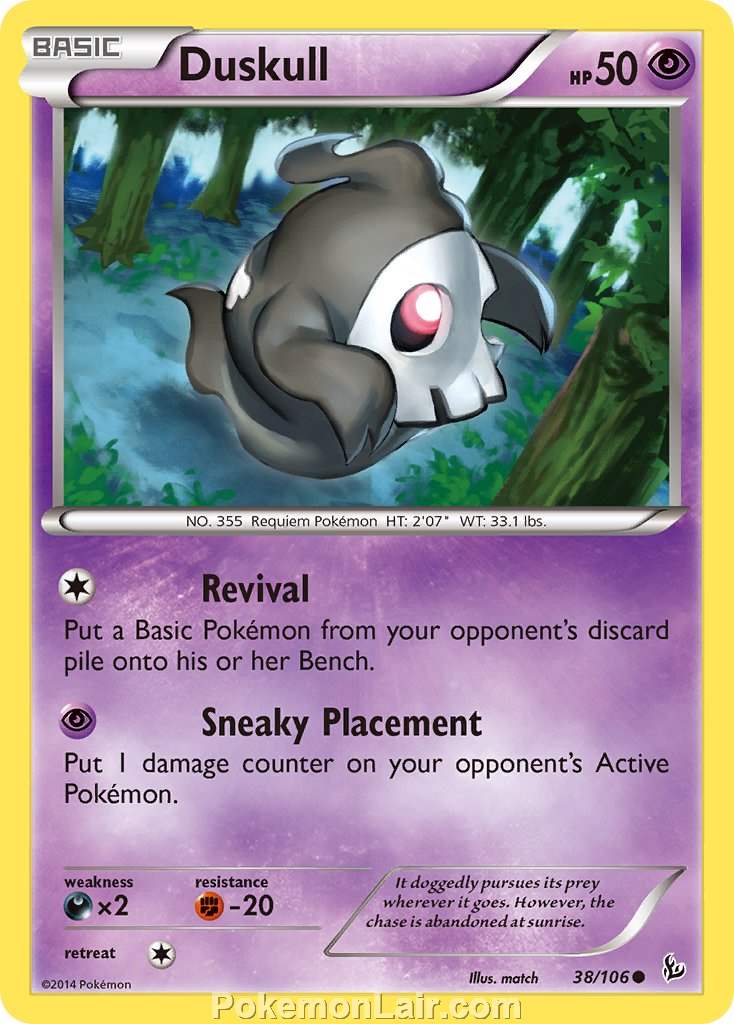 2014 Pokemon Trading Card Game Flashfire Price List – 38 Duskull